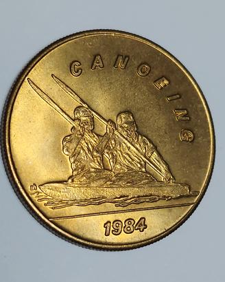 Gettone 1984 Los Angeles Olympic Canoeing