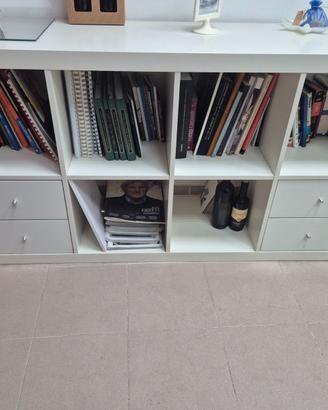 Madia libreria con cassettini