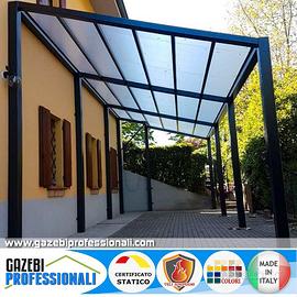 Pensilina tettoia PVC policarbonato coibentata box
