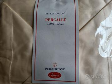 lenzuola matrimoniali cotone percalle liabel 
