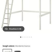 letto a soppalco Ikea una piazza e mezza 