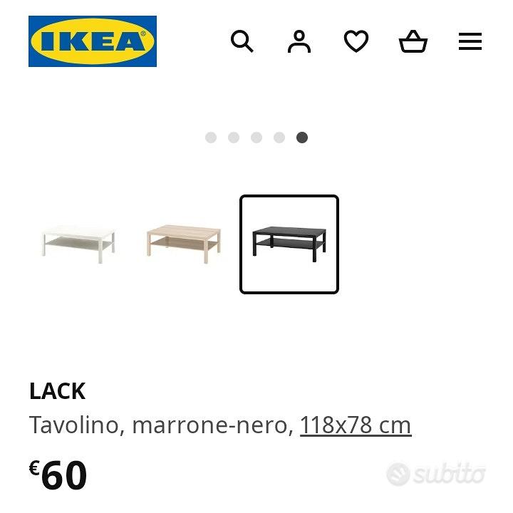 LACK Tavolino, bianco, 118x78 cm - IKEA Italia