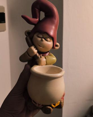 Porta candele ceramica  