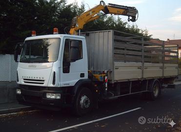 IVECO EUROCARGO 160E22 - Cassone Fisso con Gru AMC
