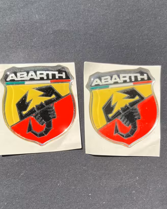 Loghi stemmi abarth 3d adesivi
