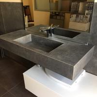 Lavabo in gres porcellanato su misura