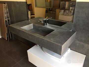 Lavabo in gres porcellanato su misura