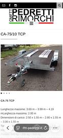 Carrello rimorchio auto per moto e  quad
