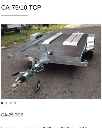 Carrello rimorchio auto per moto e  quad