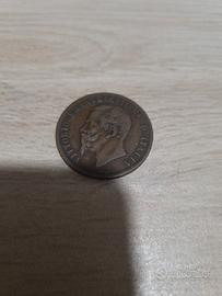 Moneta, Italia, Vittorio Emanuele II, 10 centesimi