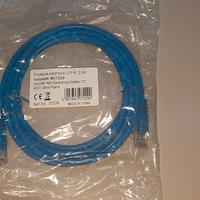 🔵 Cavo Ethernet Patch Cord Cat.6 – 2 metri – Blu