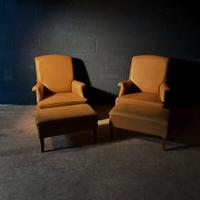 Coppia Poltrone chester chesterfield Queen Anne 