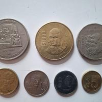 5000 1000 200 Pesos Juana De Asbaje Vintage Coin M