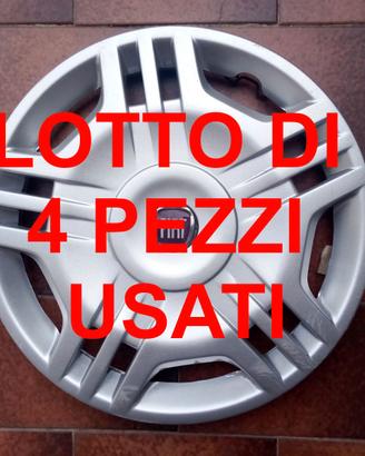 SET DI 4 PEZZI Borchia Copricerchio Fiat Panda 14”
