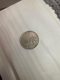 Moneta argento da 500 Lire centenario unità Italia
