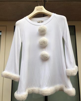 Maglia bianca Twinset bambina taglia 8a/128cm