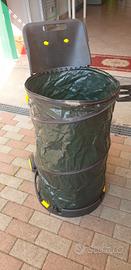 carello raccogli foglie raccoglitore erba