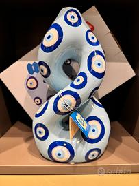 Vaso decorativo moderno blu