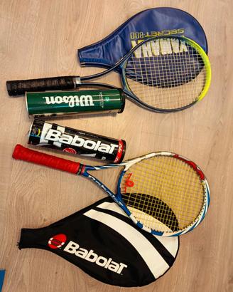 Racchetta tennis adulto + palline