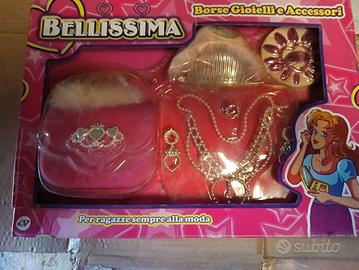 borsetta+ gioielli giocattolo nuovo vintage 