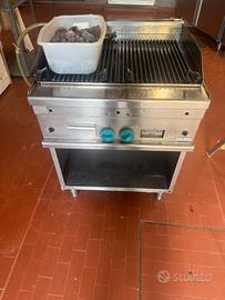 Griglia a pietra lavica professionale MBM a gas