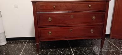 cassettiera stile impero con comodino