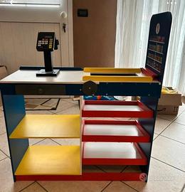 Gioco supermercato- Cassa Lidl in legno