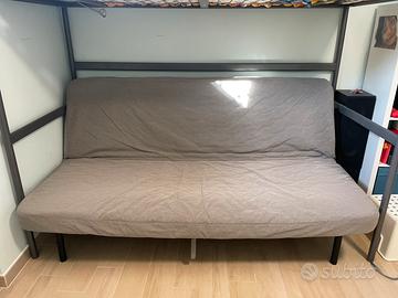 Divano letto NYHAMN 3 posti Ikea-grigio/beige