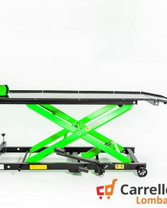 Ponte moto sollevatore con pompa a pedale VERDE