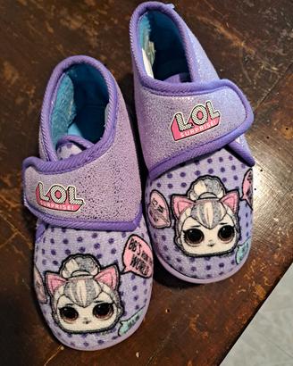 Pantofole per bambina taglia 26