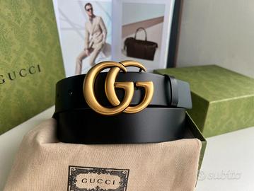 Cintura Gucci da uomo, larga 4 cm