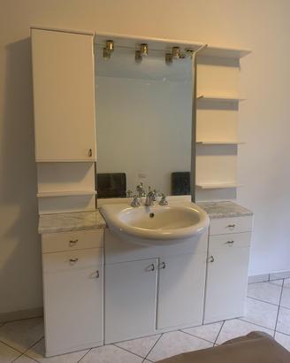 Mobiletto bagno bianco