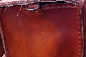 borsa moto pelle vera 