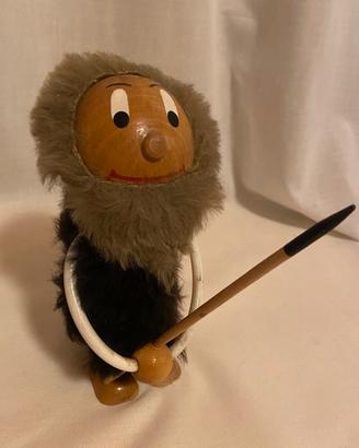 Statuina legno vintage Ortisei