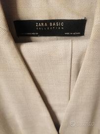 Zara Basic tailleur pantalone panna