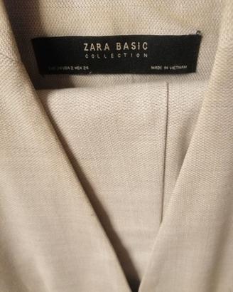 Zara Basic tailleur pantalone panna