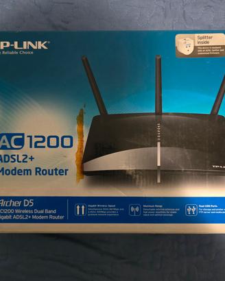 Router TP-LINK  AC-1200  Archer D5 ADL2+