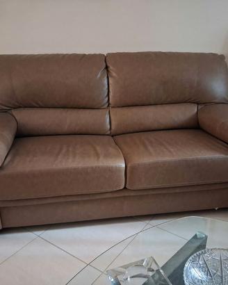 Set Salotto in Ecopelle: Divano + Poltrona 