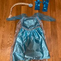 Vestito di carnevale Elsa di frozen 3 -5 110 cm