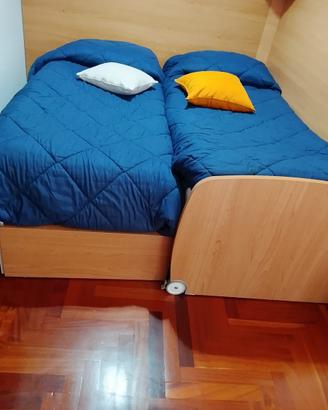 Lettini impilabili più materasso permaflex ortoped