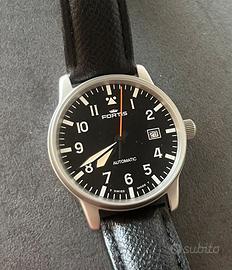 Fortis flieger pilot automatic nero bianco
