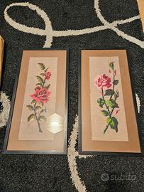 Quadri ricamati a mano