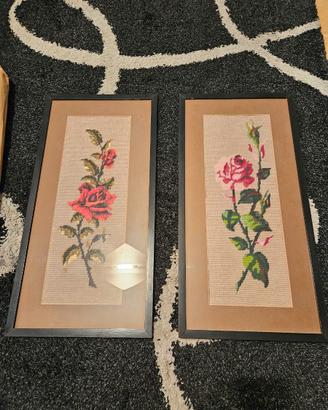 Quadri ricamati a mano