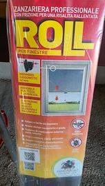 Zanzariera a rullo per finestre 80x170 cm