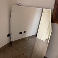 Specchio ottagonale con scanalature