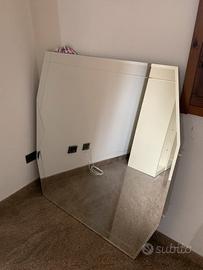 Specchio ottagonale con scanalature