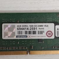 Memoria ram DDR3 8gb 4gb  sodimm