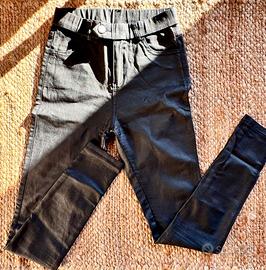 Black pants in eco-pelle