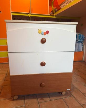 Fasciatoio Cassettiera MIBB con ruote