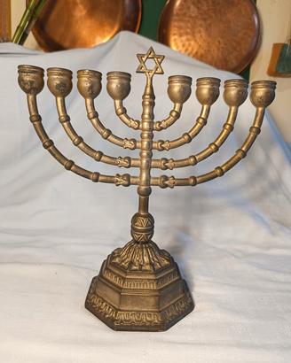 Menorah Chanukkiah 9 bracci